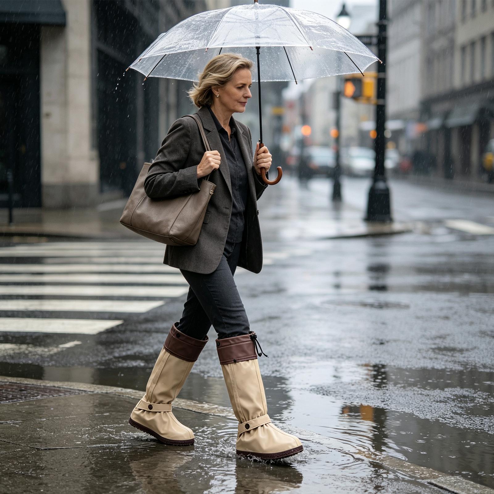 Rain Boot Covers Zipper Reusab - Cycling Commute In Rain recension och pris